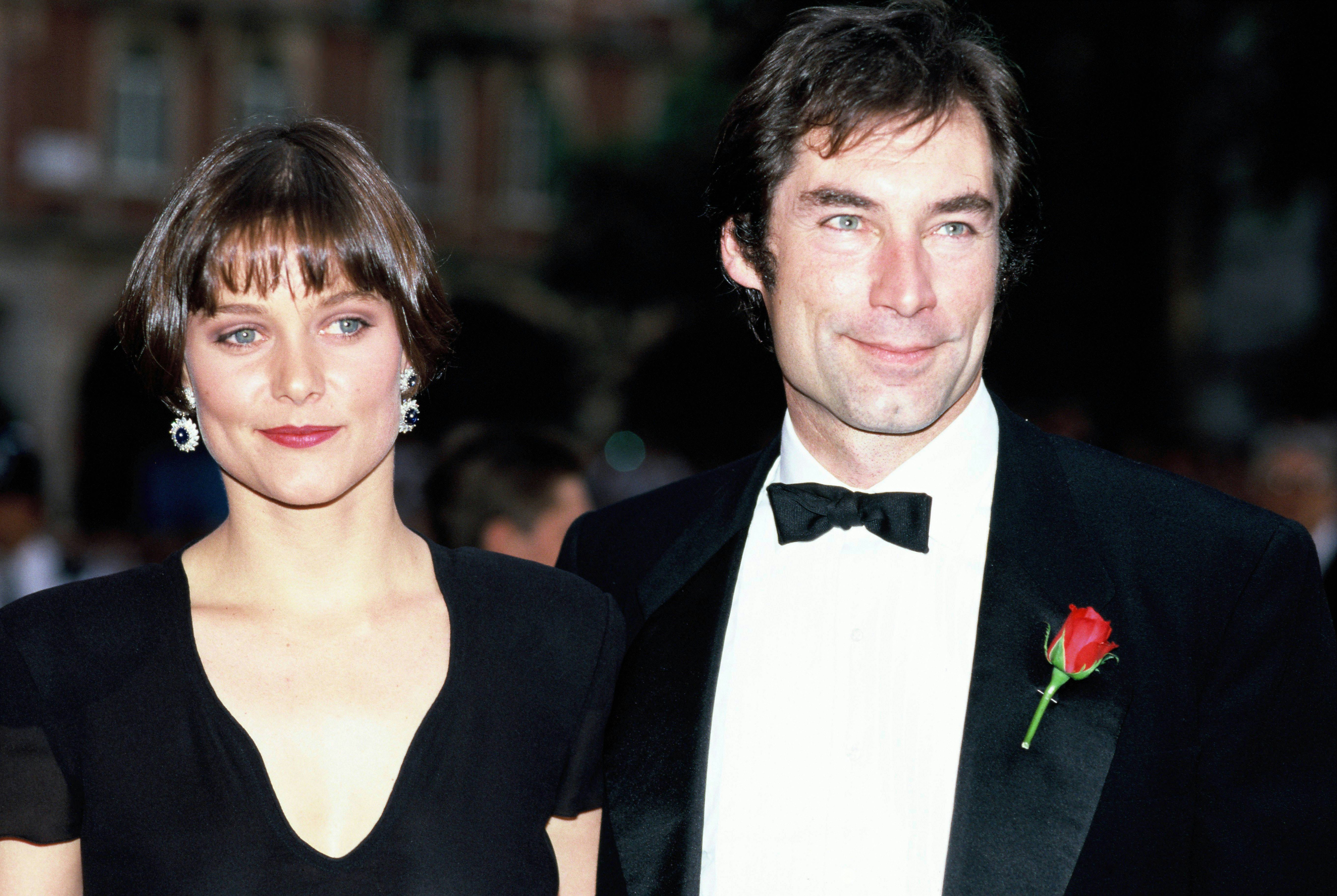 Actors Timothy Dalton and Carey Lowell attend the premiere of the James Bond film &lsquo;License to Kill&rsquo; &hellip;