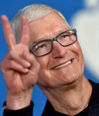 WEST HOLLYWOOD, CALIFORNIA - JULY 15: Apple CEO Tim Cook attends Apple's "Ted Lasso" Season 2 Premie...