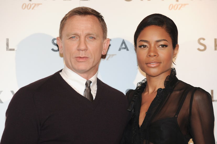British actors Daniel Craig and Naomie Harris during the Skyfall film photocall at Hotle St. Regis. …