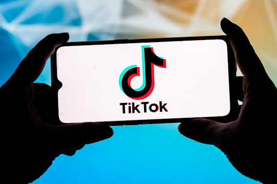POLAND - 2021/09/23: In this photo illustration a TikTok logo seen displayed on a smartphone. (Photo...