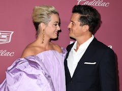 Katy Perry and Orlando Bloom attend Variety's Power Of Women: Los Angeles Event on September 30, 202...