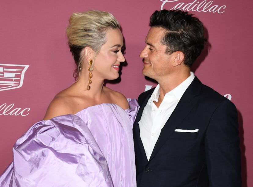 Katy Perry and Orlando Bloom attend Variety's Power Of Women: Los Angeles Event on September 30, 202...