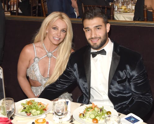 Britney Spears and Sam Asghari wedding destination details. (Photo by J. Merritt/Getty Images for GL...