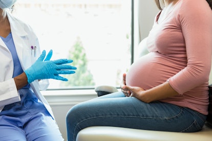pregnant woman at the doctor