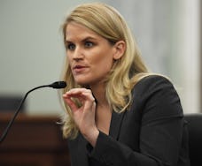 WASHINGTON, DC - OCTOBER 05: Facebook whistleblower, Frances Haugen appears before the Senate Commer...