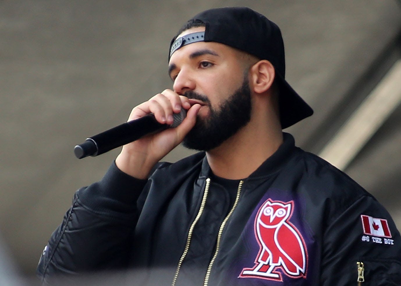 TORONTO, ON - JUNE 17: Rapper and Toronto Raptors Global Ambassador, Drake, speaks during the Toront...