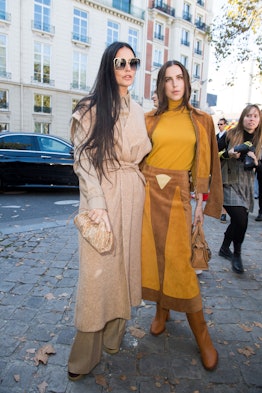 Demi Moore and Scout Willis attend the Chloe Womenswear Spring/Summer 2022 show