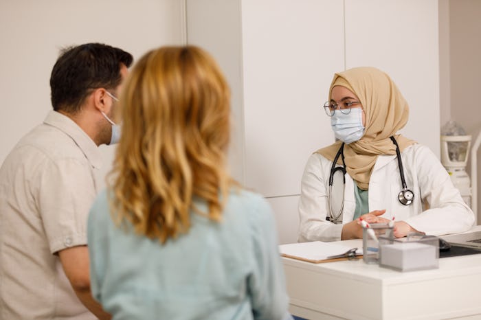 couple in a doctor's office