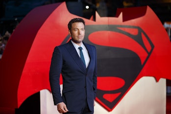 LONDON, UK - MARCH 22: Ben Affleck attending 'Batman v Superman: Dawn of Justice' Europe ...