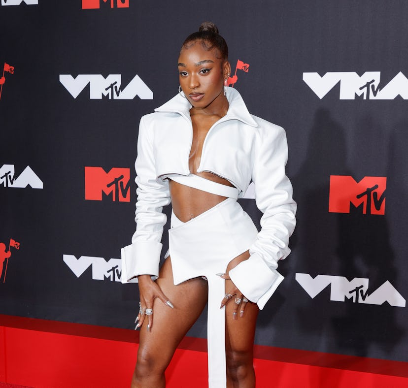 NEW YORK, NEW YORK - SEPTEMBER 12: Normani attends the 2021 MTV Video Music Awards at Barclays Cente...