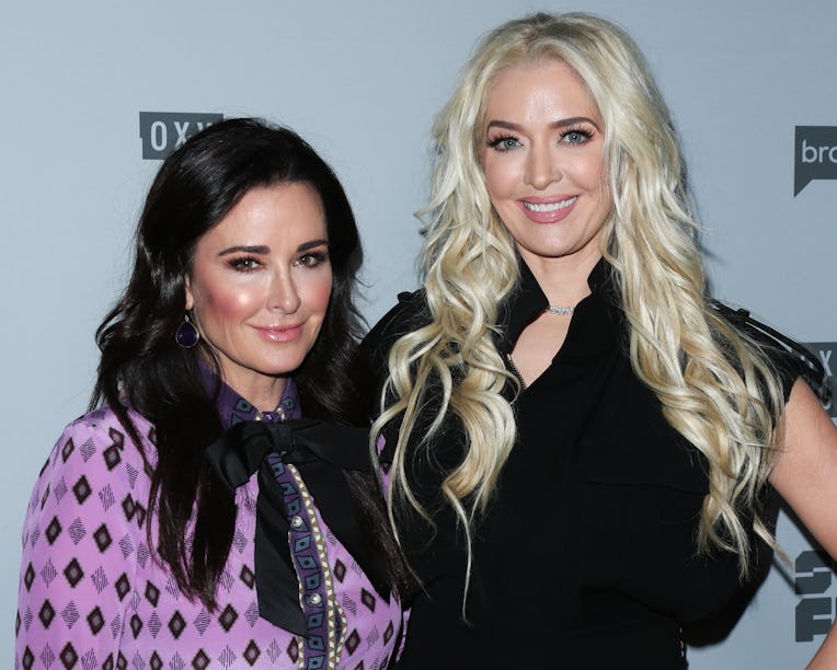 LOS ANGELES, CA - NOVEMBER 13: Reality TV Personalities Kyle Richards (L) and Erika Jayne (R) atten...