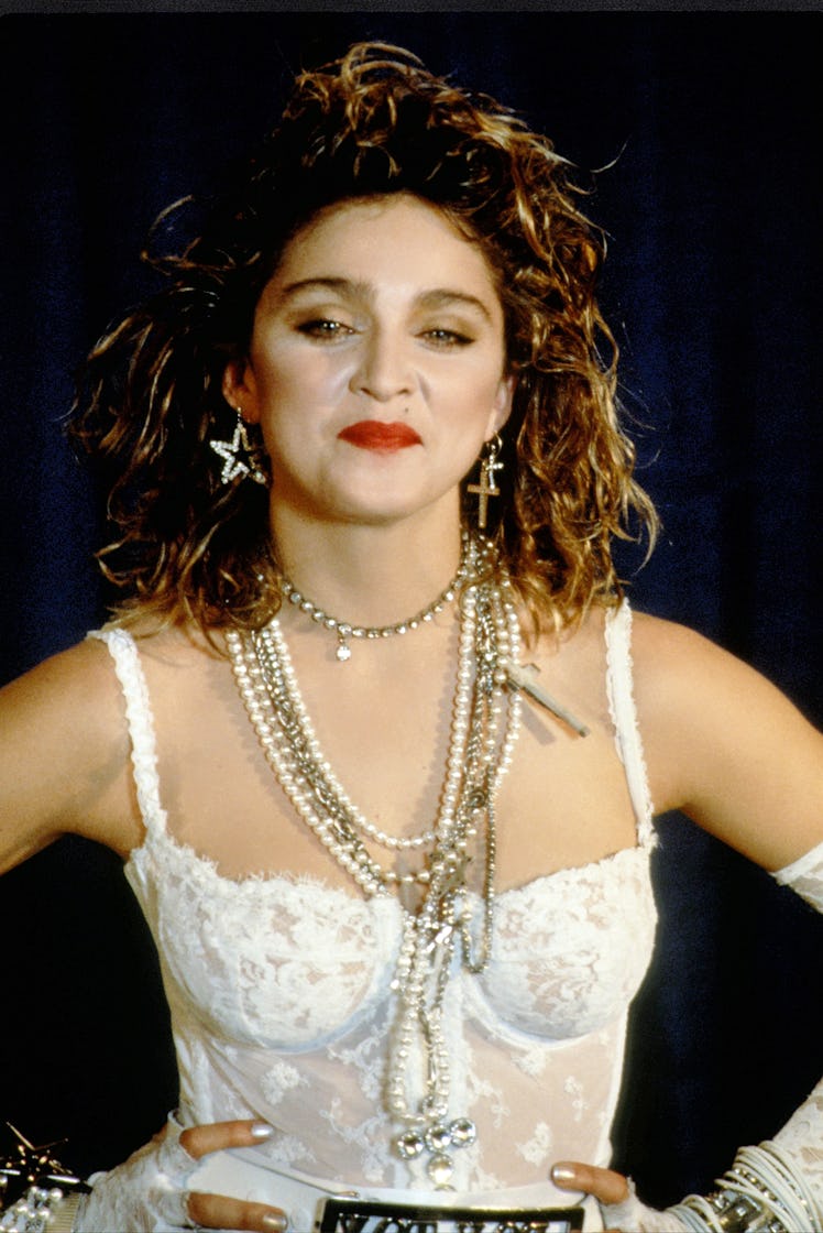 NEW YORK - SEPTEMBER 16: Madonna concert during a performance at MTV Video Awards on September 16, 1...