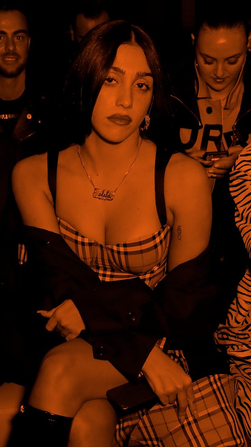 LONDON, ENGLAND - FEBRUARY 17:   Lourdes Leon attends the Burberry Autumn/Winter 2020 show during Lo...