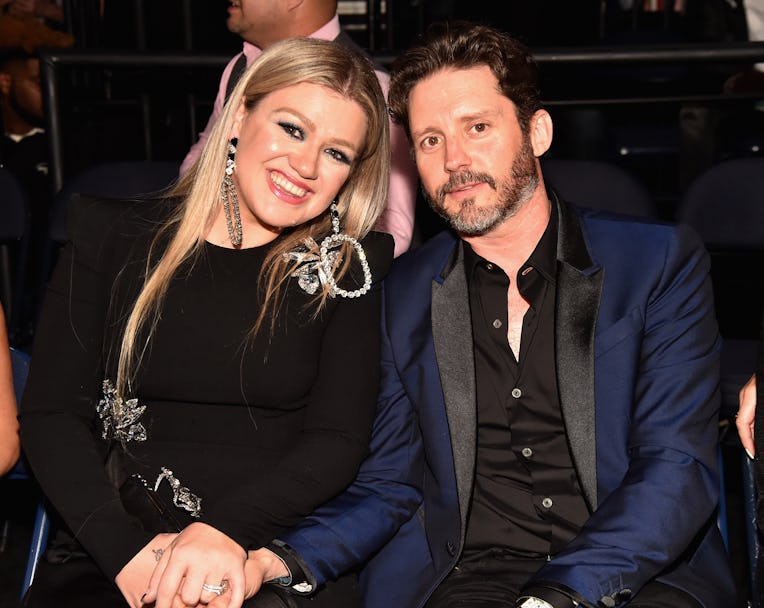NASHVILLE, TN - JUNE 06: Kelly Clarkson and Brandon Blackstock attend the 2018 CMT Music Awards at ...