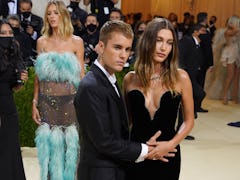 Justin Bieber and Hailey Baldwin spark pregnancy rumors at the Met Gala.