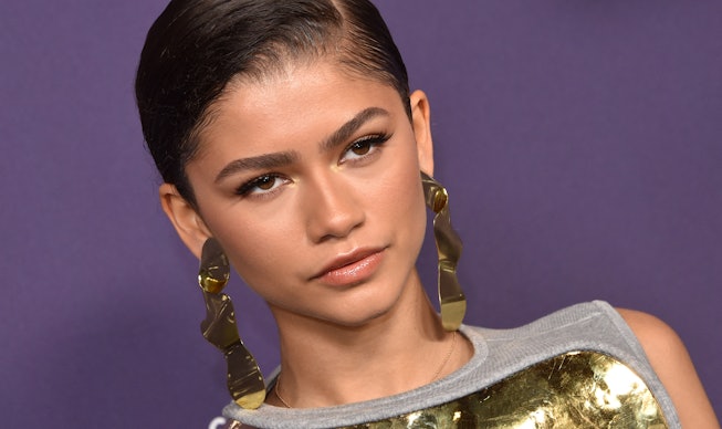 Honoree and US actress Zendaya attends the 2021 Women in Film (WIF) Honors celebrating "Trailblazers...