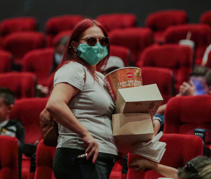 Monterey Park, CA - September 04: Movie goers at the screening of Shang-Chi and the Legend of the Te...