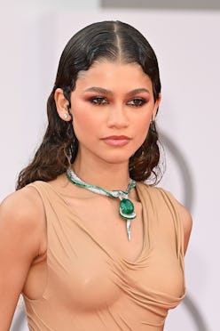 Zendaya in Balmain during 2021 Venice Film Festival.