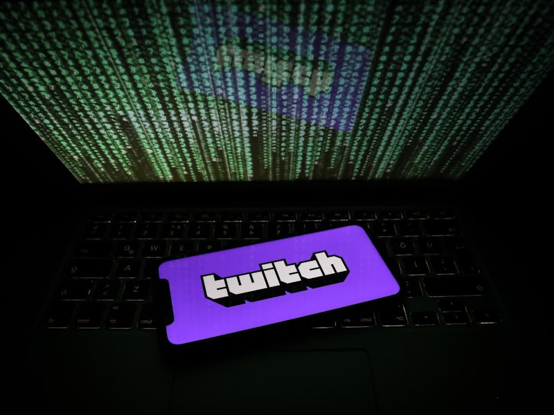 ANKARA, TURKEY - OCTOBER 6: The logo of "Twitch" is displayed on a smartphone in Ankara, Turkey on O...