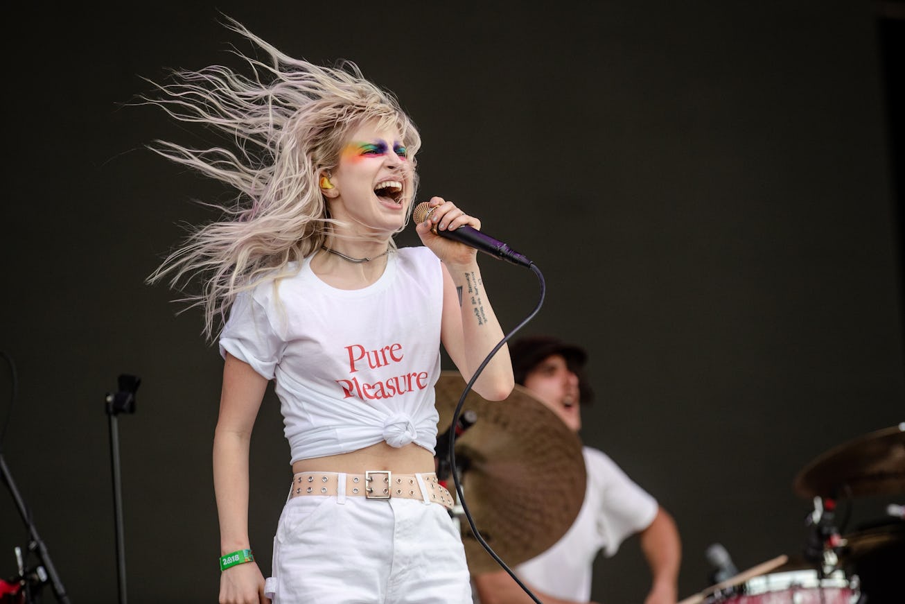 MANCHESTER, TN - JUNE 08:  Hayley Williams of Paramore performs at the Bonnaroo Music & Arts Festiva...