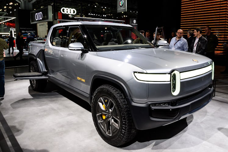 NEW YORK, NY, UNITED STATES - 2019/04/17: Rivian R1T seen at the New York International Auto Show at...