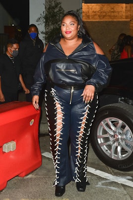 LOS ANGELES, CA - OCTOBER 26: Lizzo is seen on October 26, 2021 in Los Angeles, California.  (Photo ...