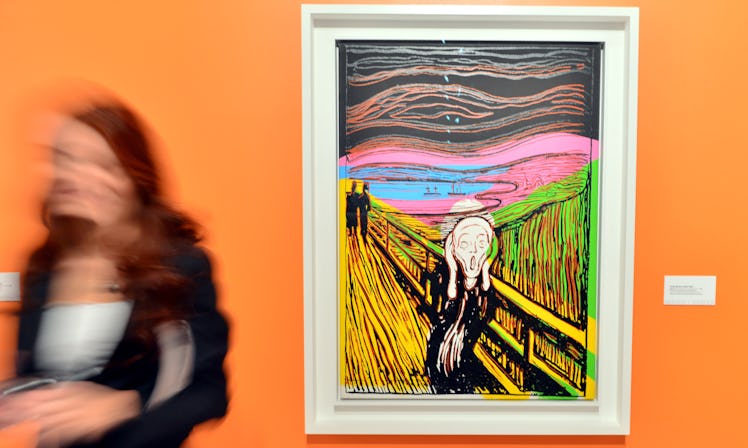 ANKARA, TURKEY  NOVEMBER 5 :  Andy Warhol's 'The Scream' (after Munch) is displayed at Cer Modern Ar...