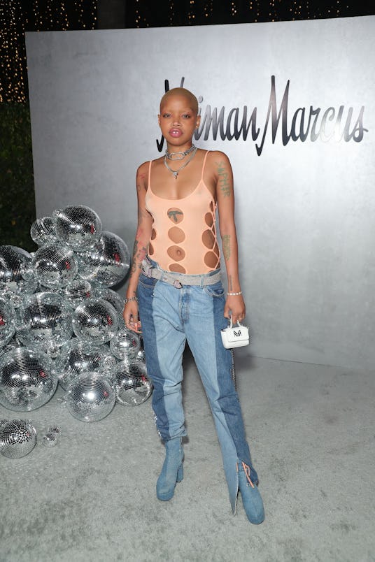 LOS ANGELES, CALIFORNIA - OCTOBER 26: Slick Woods attends the Neiman Marcus Celebrates The Launch Of...