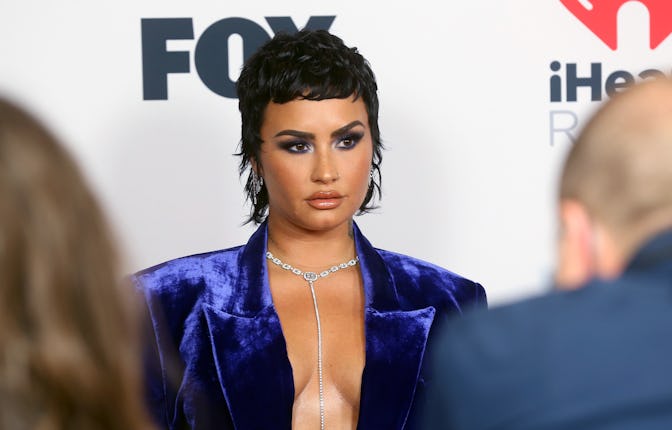 LOS ANGELES, CALIFORNIA - MAY 27: (EDITORIAL USE ONLY) Demi Lovato attends the 2021 iHeartRadio Musi...