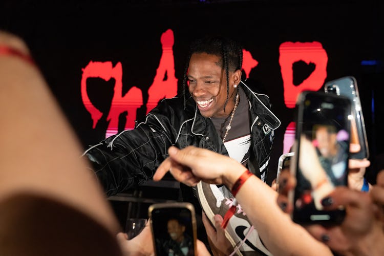 Travis Scott performs onstage during the Bootsy Bellows x Sports Illustrated Circuit Series After Pa...