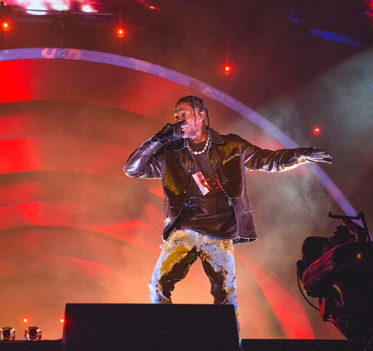 HOUSTON, TEXAS - NOVEMBER 05: Travis Scott performs onstage during the third annual Astroworld Festi...