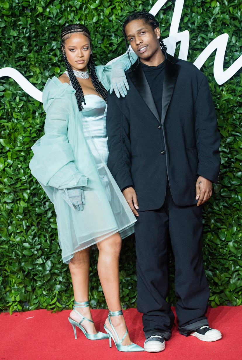 Rihanna and ASAP Rocky at The Fashion Awards 2019.