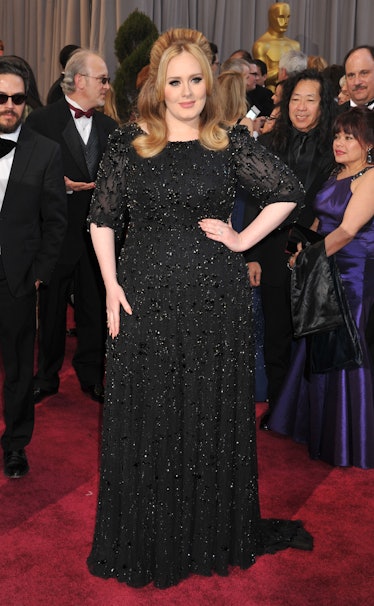 Singer Adele attends the 85th Annual Academy Awards