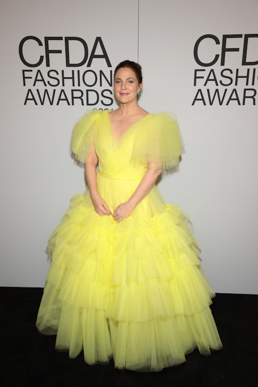 Drew Barrymore attends the 2021 CFDA Fashion Awards