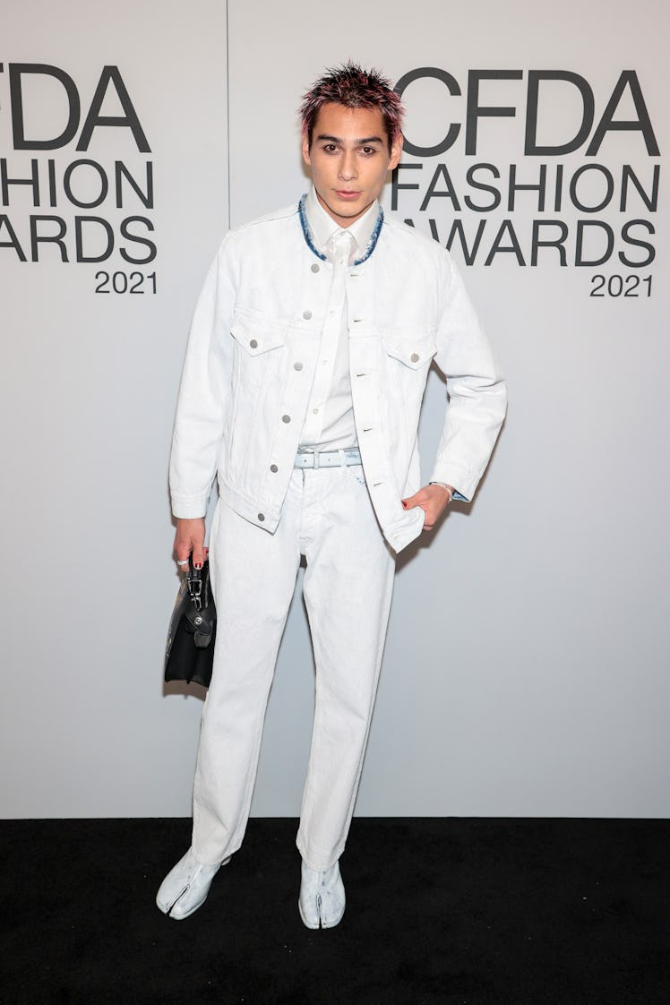 NEW YORK, NEW YORK - NOVEMBER 10: Evan Mock attends the 2021 CFDA Fashion Awards at The Grill Room o...