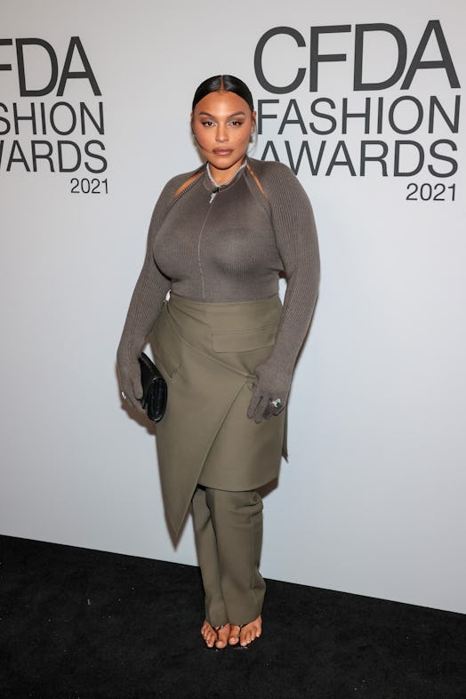 Paloma Elsesser attends the 2021 CFDA Fashion Awards 