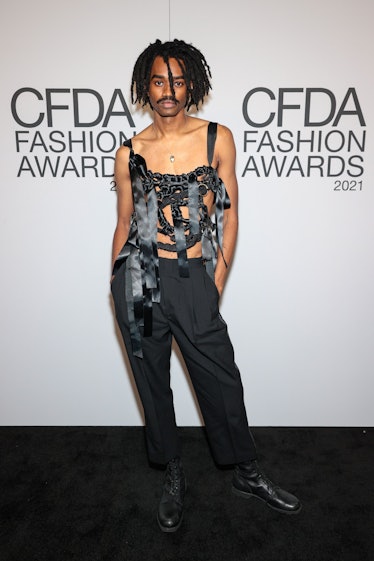نیویورک، نیویورک - 10 نوامبر: جمیل محمد در مراسم جوایز مد CFDA 2021 در The Grill شرکت می کند ...