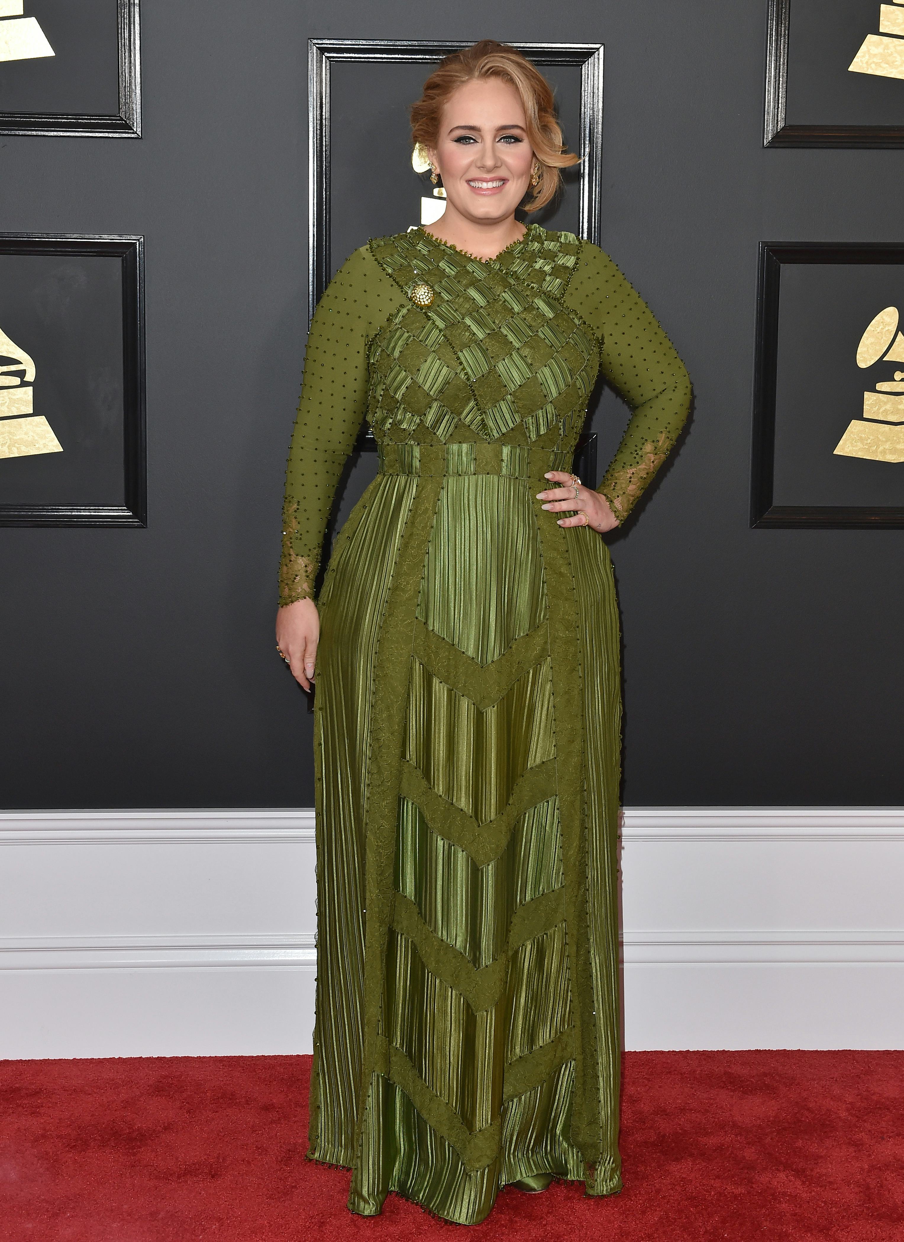 Adele s Red Carpet Journey From Vintage Dresses to Couture Gowns