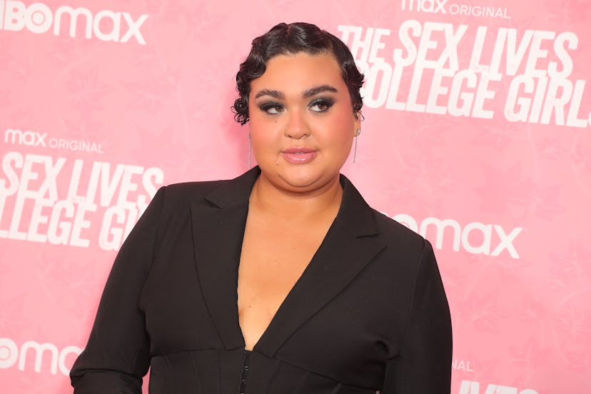 Ilia Isorelýs Paulino attends the Los Angeles Premiere Of HBO Max’s “The Sex Lives Of College Girls”…