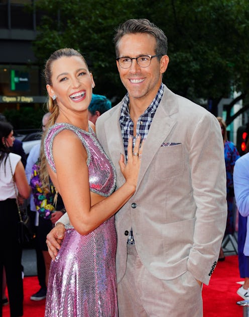 NEW YORK, NEW YORK - AUGUST 03: Blake Lively and Ryan Reynolds at 'Free Guy' Premiere on August 03, ...