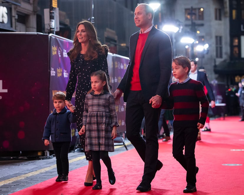 Prince George attends a pantomime performance.