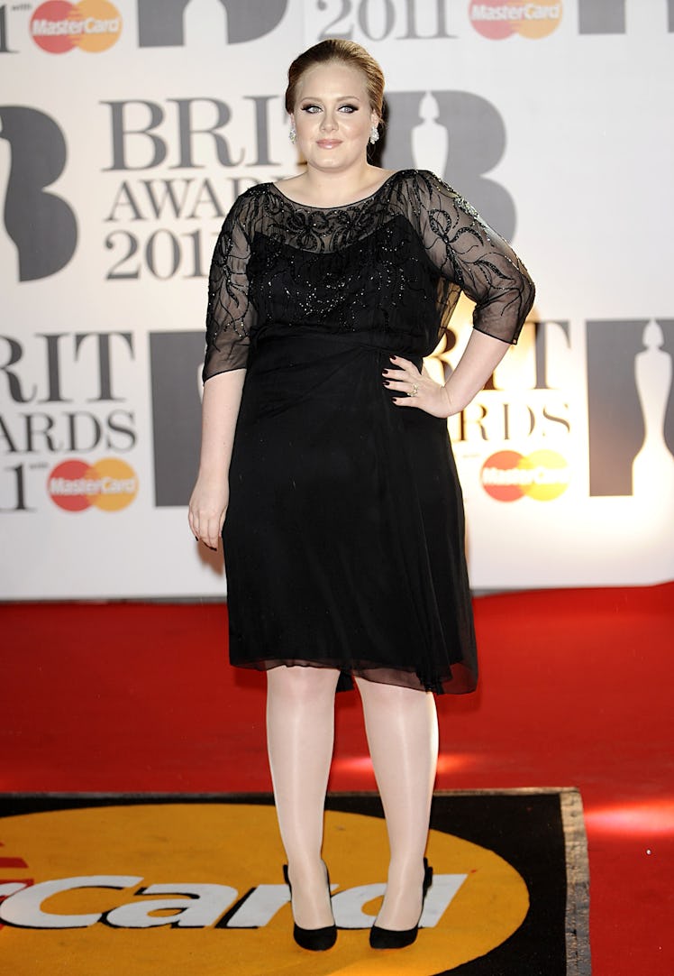 Adele Arriving For The 2011 Brit Awards