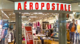 The entrance to Aeropostale at Edison Mall. (Photo by: Jeffrey Greenberg/Universal Images Group via ...