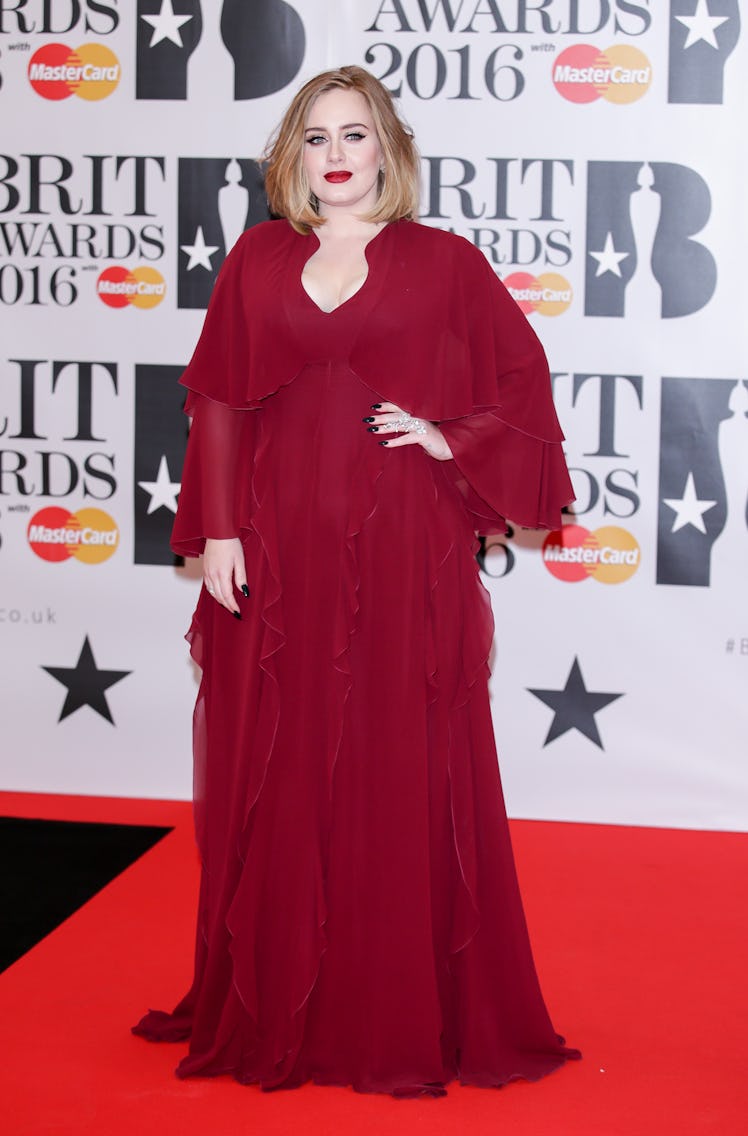 Adele arrives at the BRIT Awards 