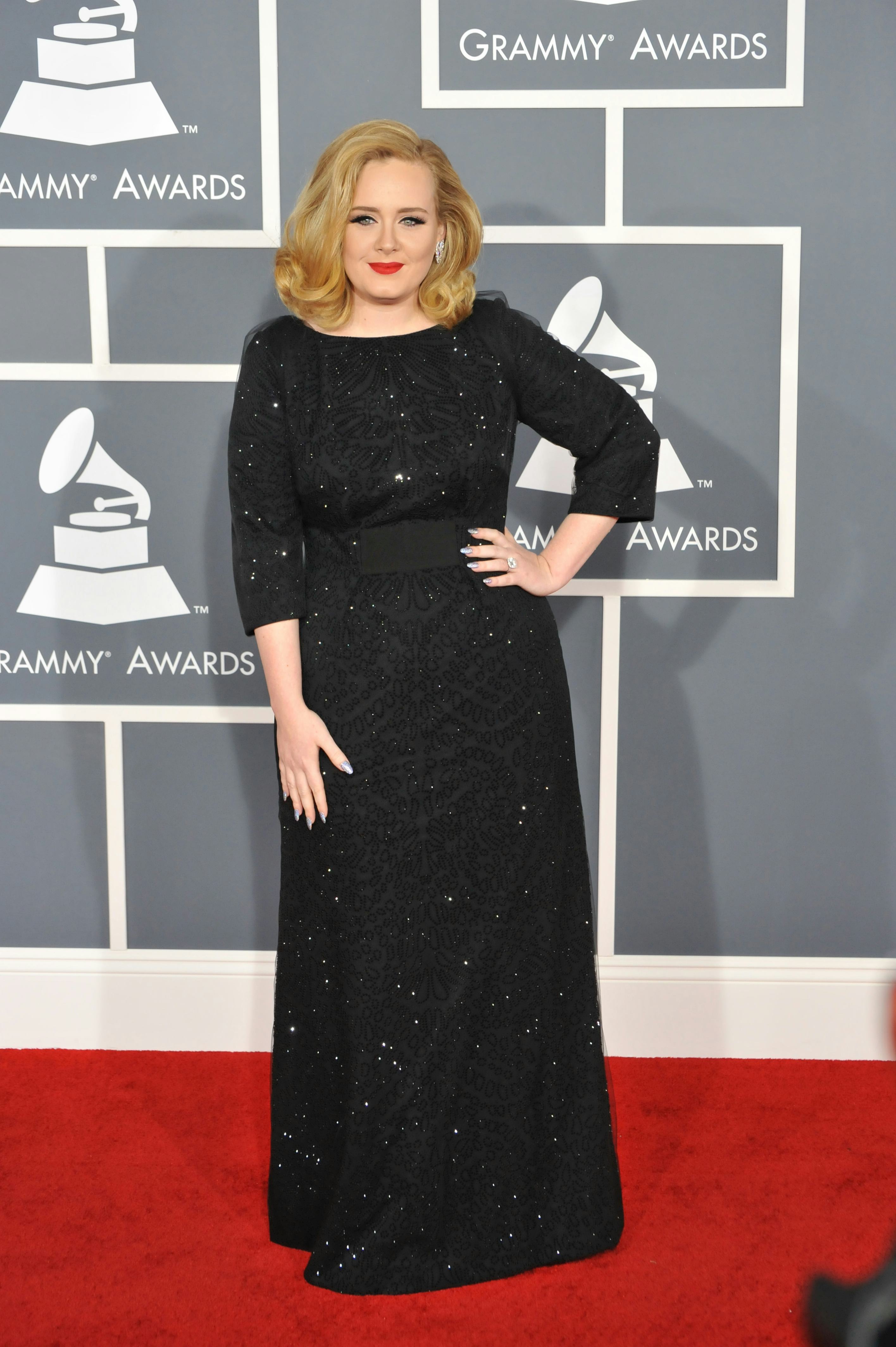 Adele red shop carpet dresses