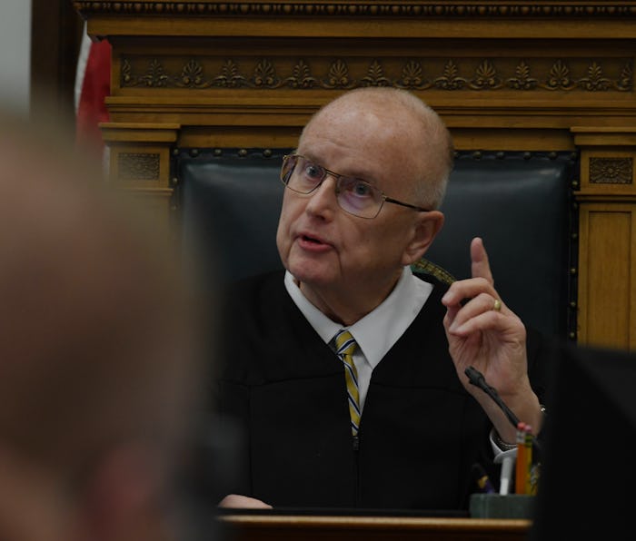 KENOSHA, WISCONSIN - NOVEMBER 10: Judge Bruce E. Schroeder admonishes Assistant District Attorney Th...