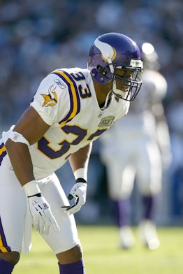 Ralph Brown plays for the Minnesota Vikings during a game against the Carolina Panthers in 2005.