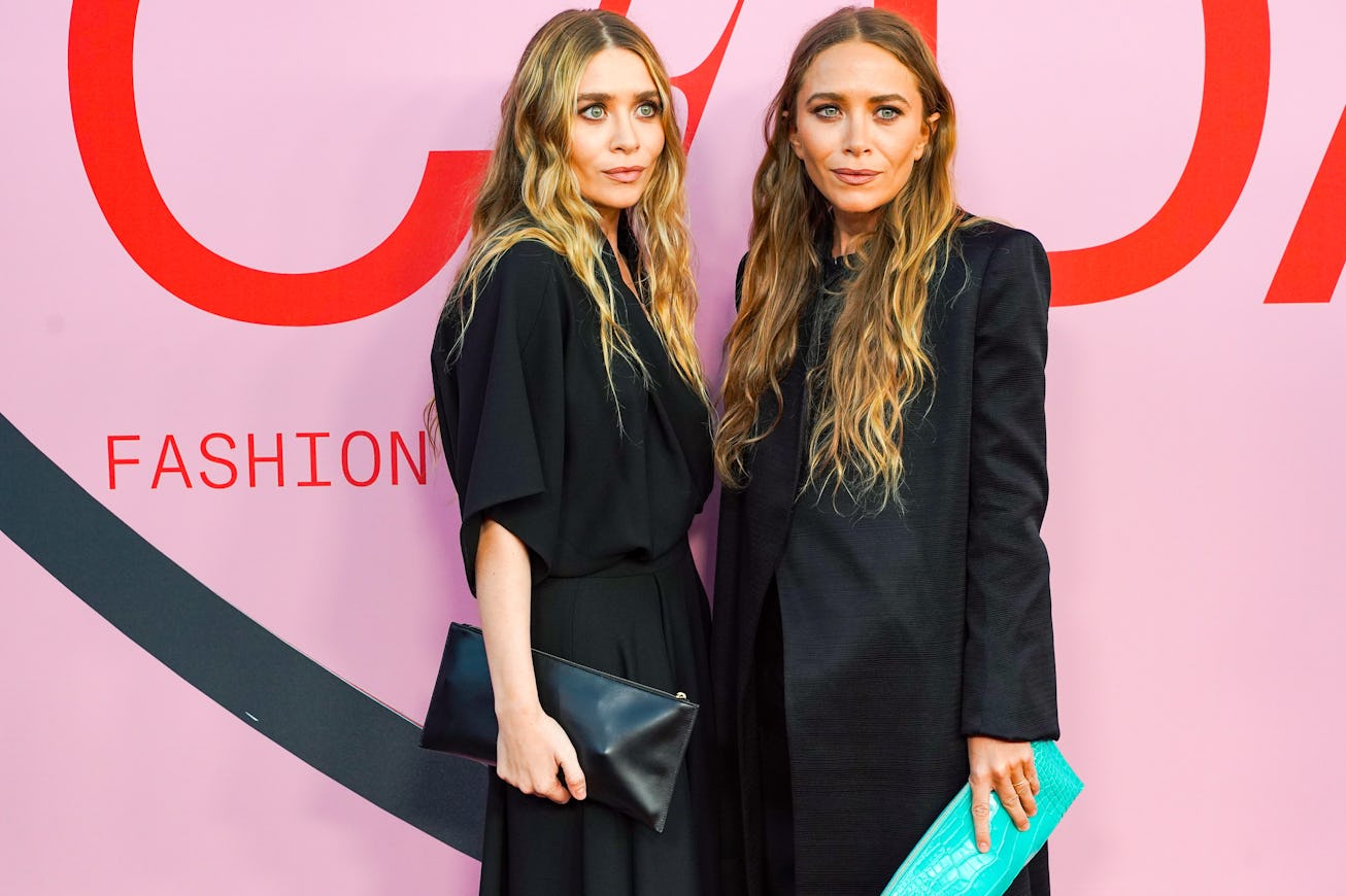 NEW YORK, NEW YORK - JUNE 03: Mary-Kate Olsen and Ashley Olsen attend the 2019 CFDA Fashion Awards- ...