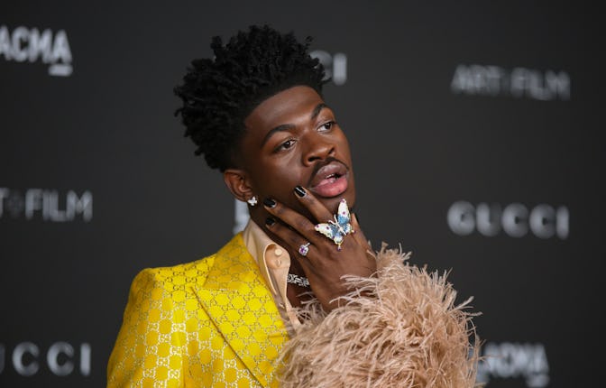 LOS ANGELES, CA - NOVEMBER 06: Lil Nas X attends the 10th Annual LACMA Art+Film Gala on Saturday, No...
