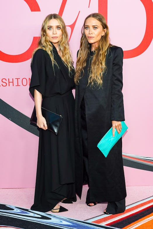 NEW YORK, NEW YORK - JUNE 03: Mary-Kate Olsen and Ashley Olsen attend the 2019 CFDA Fashion Awards- ...